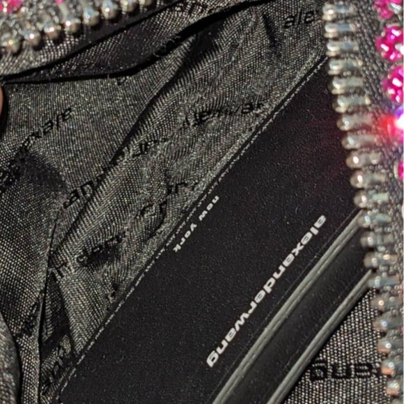 Alexander Wang Diamond Rhinestone Heiress Mini Pink Bag - Picture 4 of 9